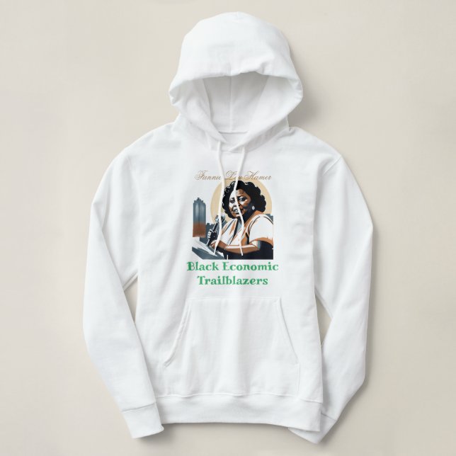 Pull À Capuche Fannie Lou Hamer - Les Trailblazers de l'économie  (Design devant)