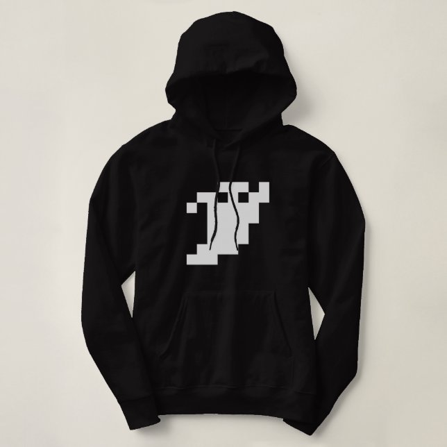 Pull À Capuche Fantôme à 8 bits pour pixels (Design devant)