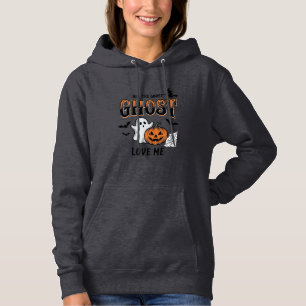 Pull À Capuche Fantôme d'Halloween Tous les fantômes m'aiment drô