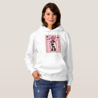 Pull À Capuche Fantôme Disco Rétro avec Stand Halloween Chat Noir