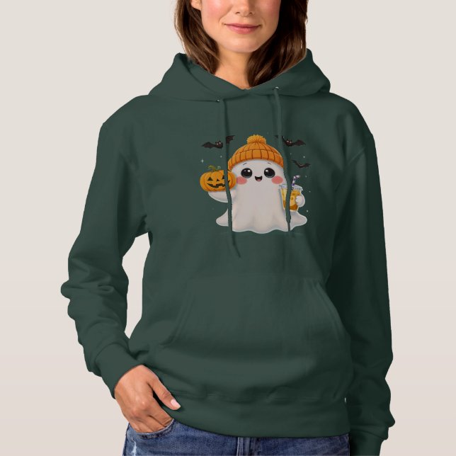Pull À Capuche Fantôme mignon (Devant)