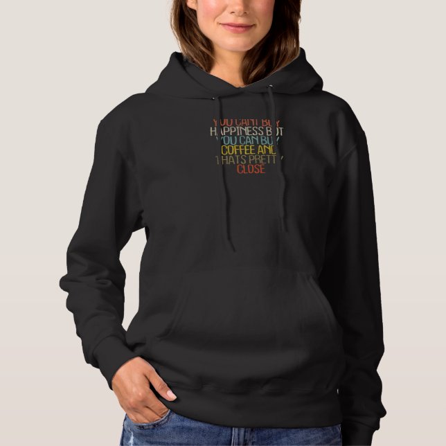 Pull À Capuche Femme Dit Maman Café Café Machine 2022 (Devant)