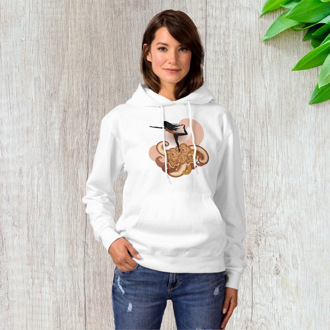 Pull À Capuche Femme faisant du yoga (Créateur téléchargé)