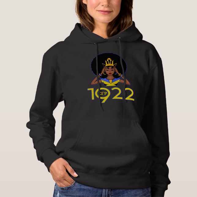Pull À Capuche Femme Sgrho Sigma 1922 Cool Black Girl Gamma Rho (Devant)