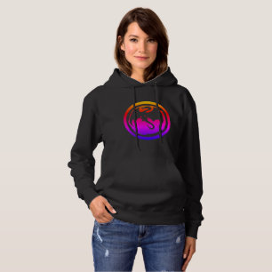 Pull À Capuche Femme sweat-shirt à capuche néon Black Dragon