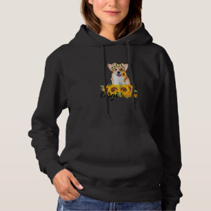 Pull À Capuche Femme Welsh Corgi Maman Sunflower Summer Chien Mam