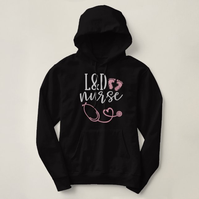 Pull À Capuche Femmes Mignonnes Infirmière au travail et à l'acco (Design devant)