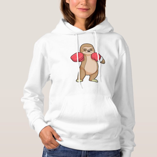 Pull À Capuche Fente en boîte avec gants en boîte (Devant)