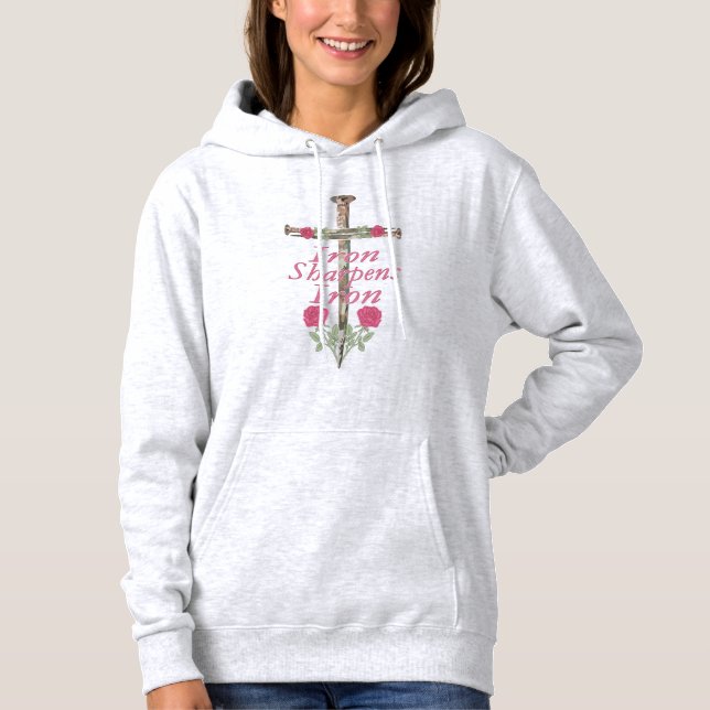 Pull À Capuche Fer Aiguise Fer Christiane Femme Capuche T-Shirt (Devant)