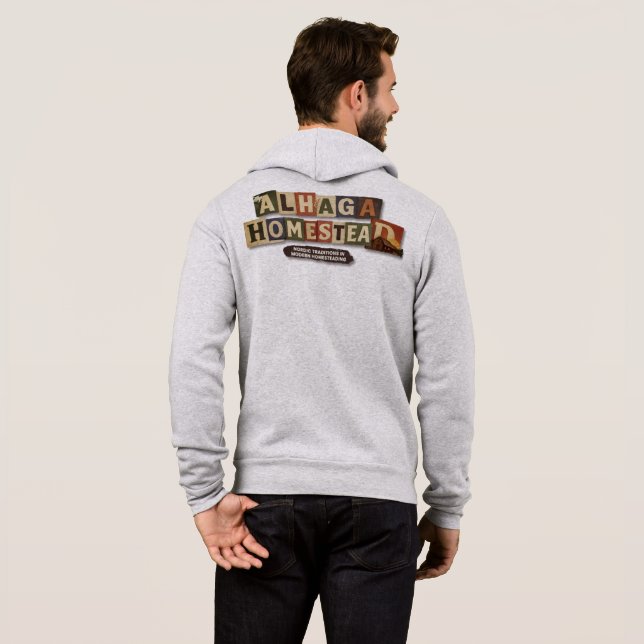 Pull À Capuche Fermage moderne, chaos à l'ancienne -  (Dos entier)