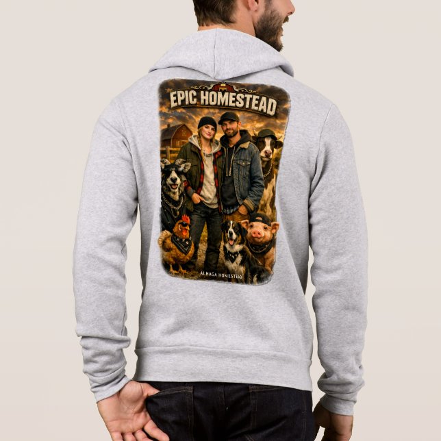 Pull À Capuche Ferme épique  -  (Dos)