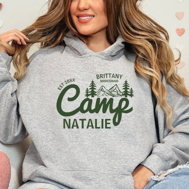 Pull À Capuche Fête de Bachelorette personnalisée Camp Bach sur m (Créateur téléchargé)