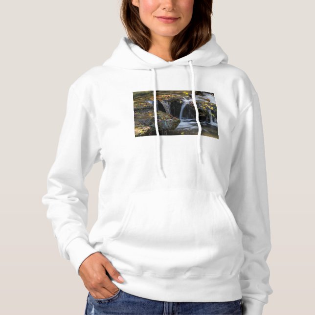 Pull À Capuche Feuilles Et Cascades (Devant)