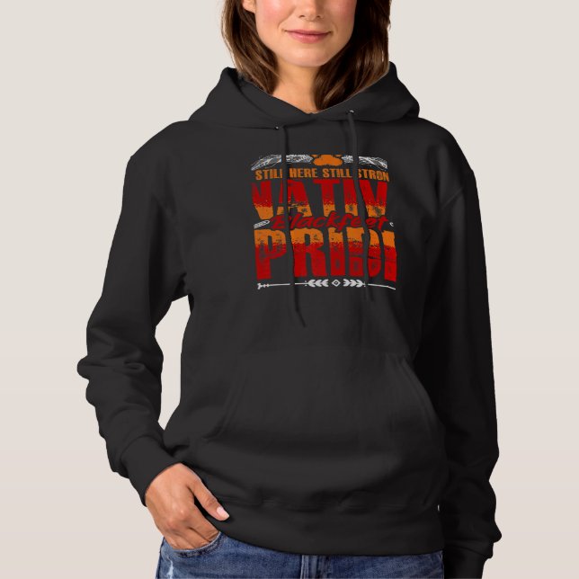 Pull À Capuche Fière indigène blackfeet fierté indigène américain (Devant)