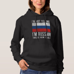 Pull À Capuche Fière Patrimoine Russe Russie Racines Drapeau Russ