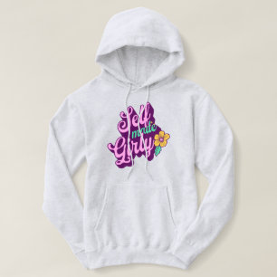 Pull À Capuche Fille auto-fabriquée - Cendres