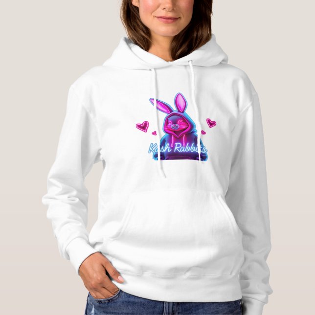 Pull À Capuche Fille avec lapins Kash (Devant)