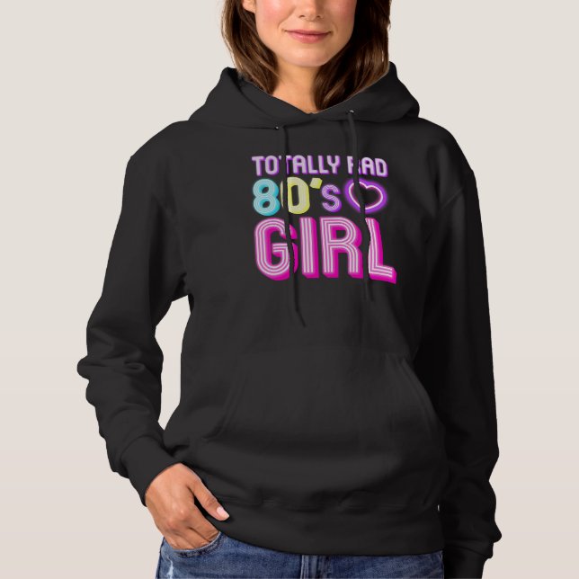 Pull À Capuche Fille Cool Des Années 80 Pour Femmes Filles Enfant (Devant)