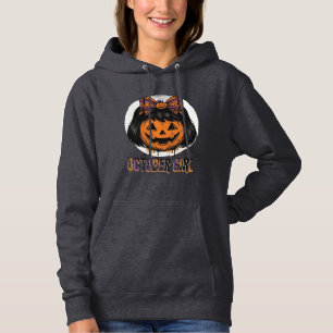 Pull À Capuche Fille d'octobre Citrouille Arc Halloween Vecteur C