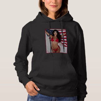 Pull À Capuche Fille sexy sur un T-shirt pour hommes - Drapeau am