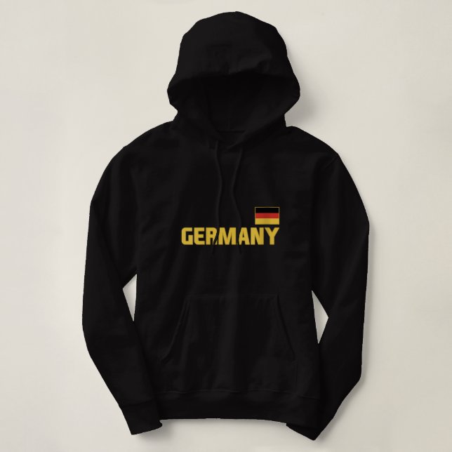 Pull À Capuche Filles Allemagne Drapeau Allemand Pride Deutschlan (Design devant)