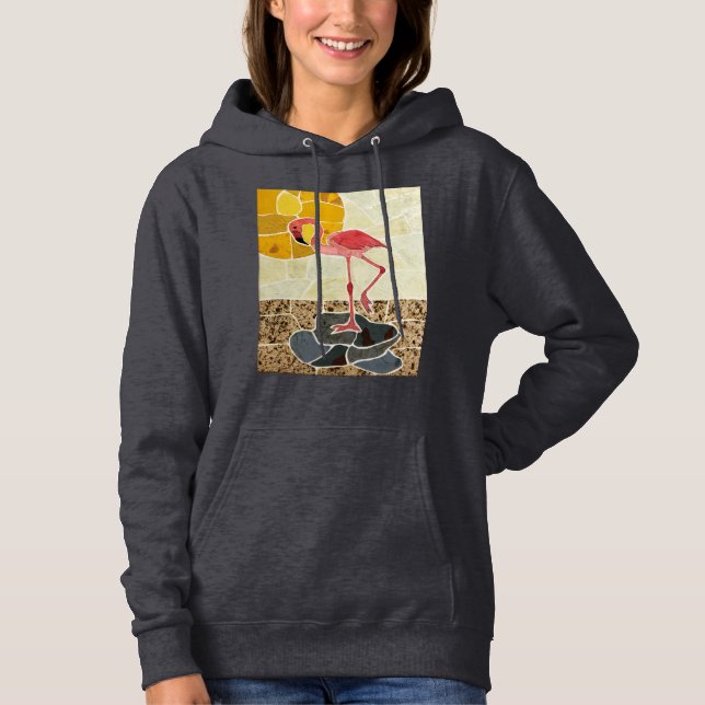 Pull À Capuche Flamant rose Sweatshirt des femmes (Devant)