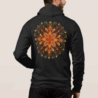 Pull À Capuche Flamme d'élément de feu Mandala Imaginaire magique