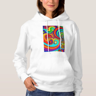 Pull À Capuche Flèches Super colorées arc-en-ciel