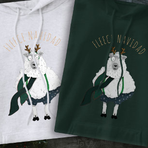 Pull À Capuche 'Fleece Navidad' Amusant Mouton Rigolo Dessin Anim