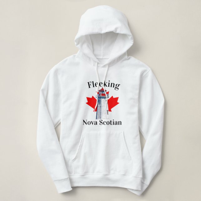Pull À Capuche Fleeer Nova Scotian Halifax Phare de Dartmouth (Design devant)