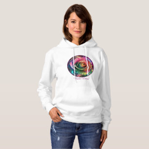 Pull À Capuche Fleur céleste : Rose Alien