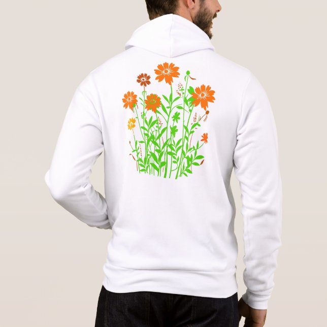 Pull À Capuche Fleurs sauvages-79156 (Dos)