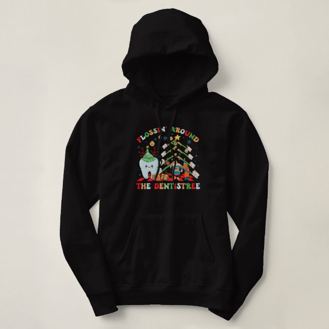 Pull À Capuche flossin autour de l'dentisterie (Design devant)