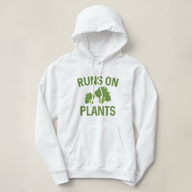 Pull À Capuche Fonctionne sur les plantes (Design devant)