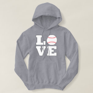 Pull À Capuche Football féminin AMOUR Baseball Mère ou sport am