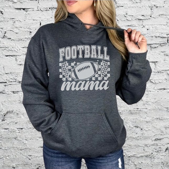 Pull À Capuche Football Mama Jeu Jour Varsité (Football Mama Game Day Varsity Hoodie)