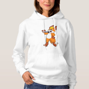 Pull À Capuche Fox as Singer with Microphone