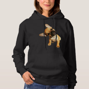 Pull À Capuche Français Bulldog mignon Tête tri Mélange
