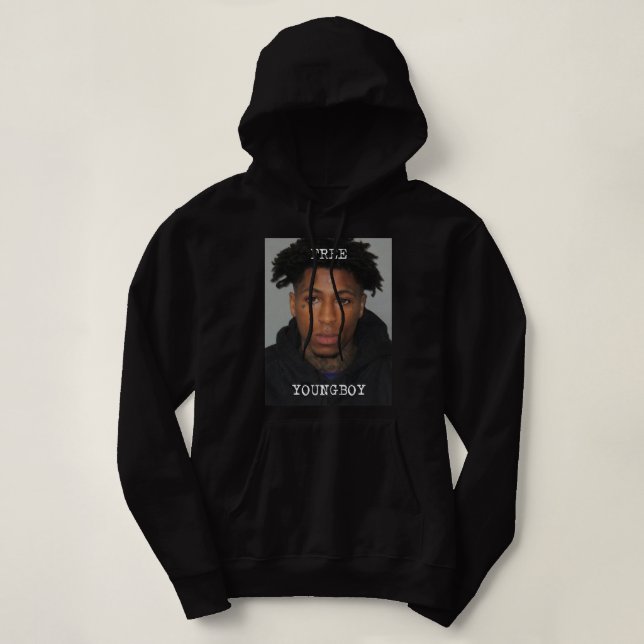 Pull À Capuche Free Youngboy NBA Youngboy Jamais Broché À Nouveau (Design devant)