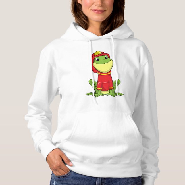 Pull À Capuche Frog as Firefighter avec Helmet (Devant)