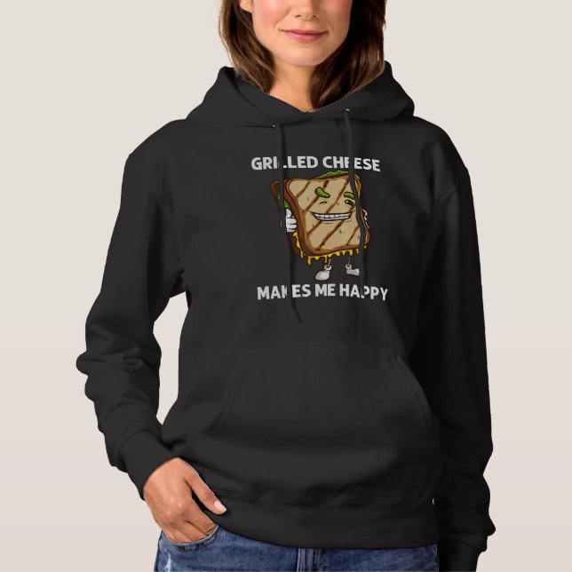 Pull À Capuche Fromage Grillé cool Art Pour Hommes Femmes Sandwic (Devant)