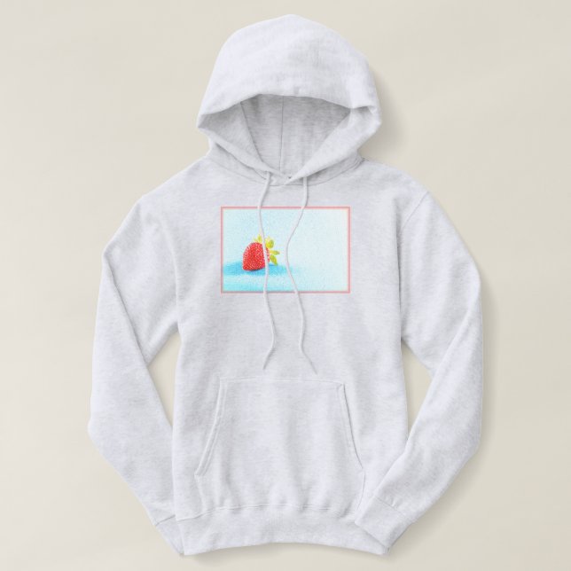 Pull À Capuche "Fruit de fraise" Photo mignonne. Acheter maintena (Design devant)