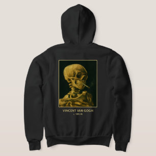 Pull À Capuche Fumer le crâne vintage - Unique Van Gogh inspiré