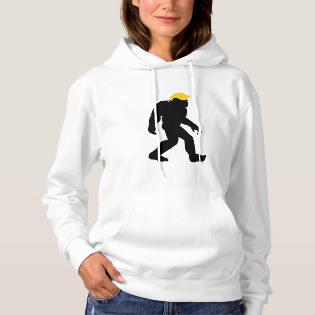 Pull À Capuche Funny Bigfoot dans Trump Yellow Hair Elections 202 (Devant)