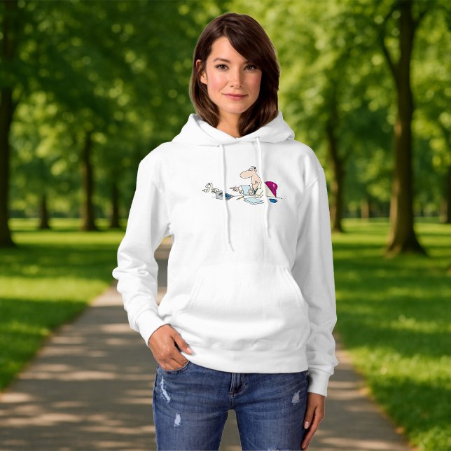 Pull À Capuche Funny Cartoon Comptable Bureau Humour (Créateur téléchargé)