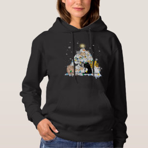 Pull À Capuche Funny Cat Christmas Tree Cute Cats Design Women Me