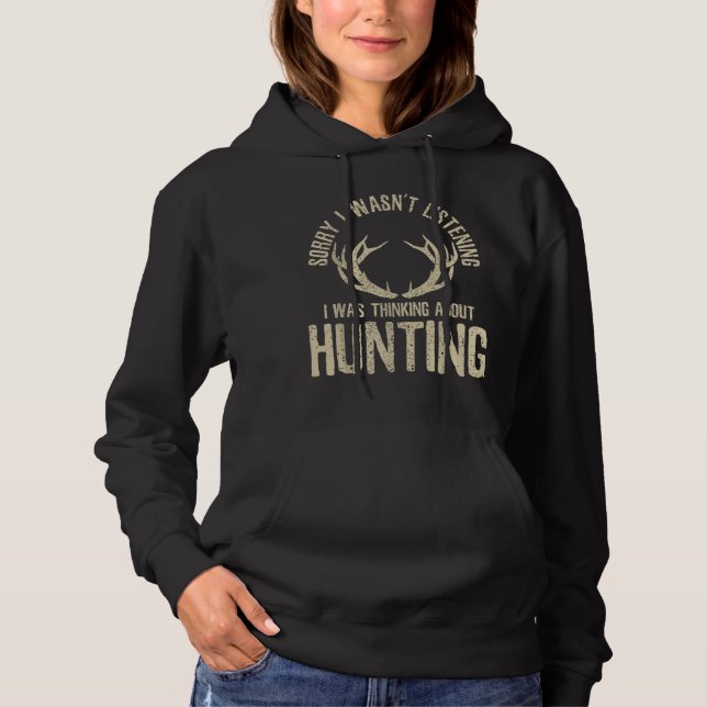Pull À Capuche Funny Hunting Quote Saying Deer Venison Elk Hunter (Devant)