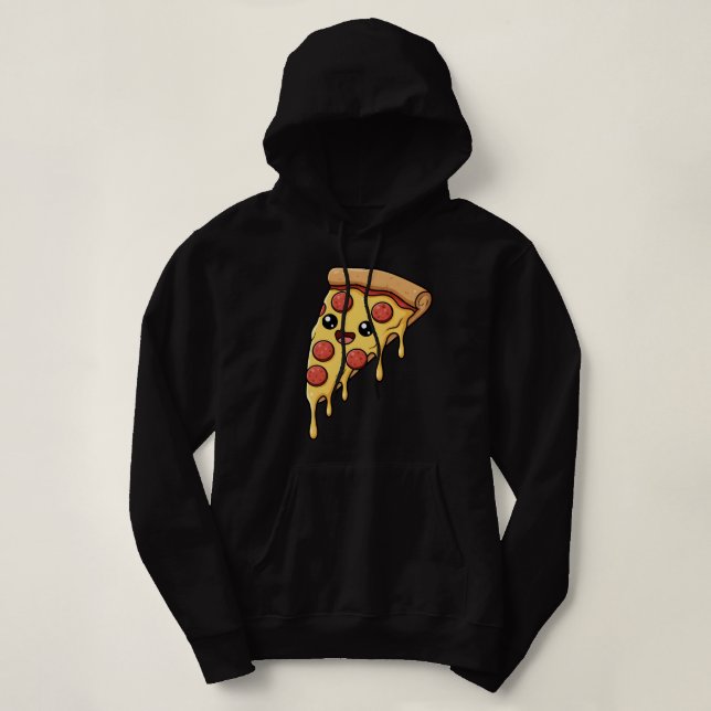 Pull À Capuche Funny Pizza Slice Lover (Design devant)