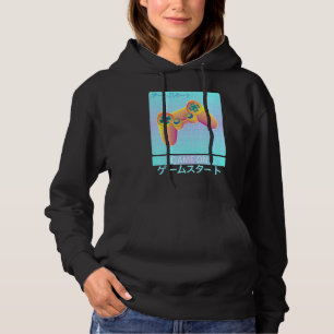 Pull À Capuche Game On Video Game Controller Retro Vaporwave Japa