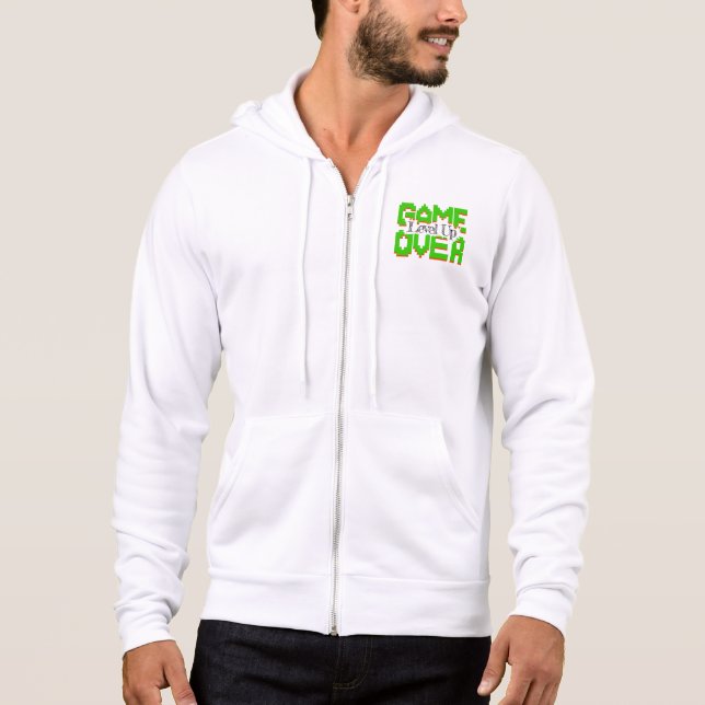 Pull À Capuche Game Over : Rétablissez le plaisir à l'ancienne, p (Devant)